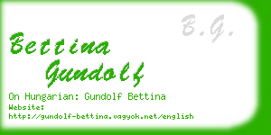 bettina gundolf business card